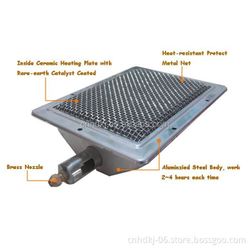 Infrared burners gas grill outdoor,suitable for kebab machines